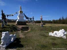 Тува - буддийская ступа. Глубокий туризм, экспедиционные туры